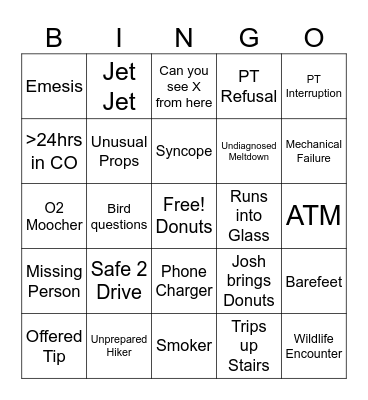 Summit House Bingo Extravaganza Bingo Card