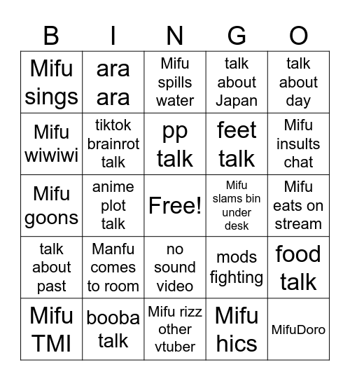 KikoBingo Card
