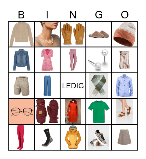Klær Bingo Card