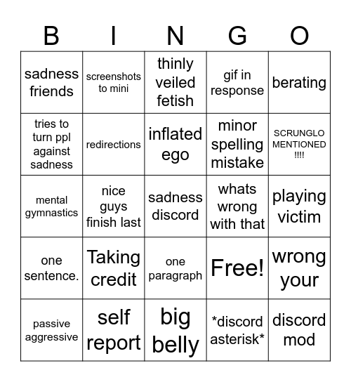 invincabingo inbingoable Bingo Card