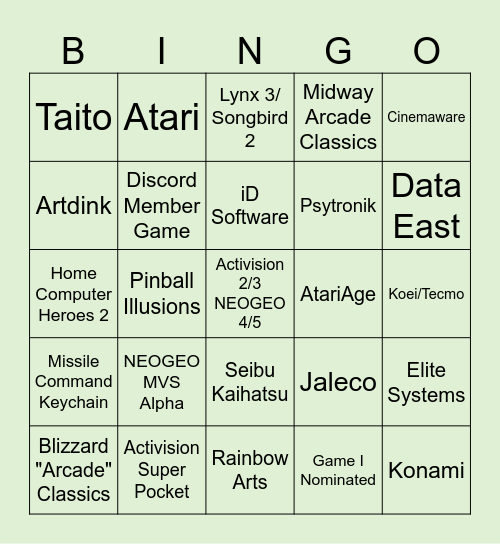 jgkspsx 2026 Evercade/Super Pocket Bingo Card