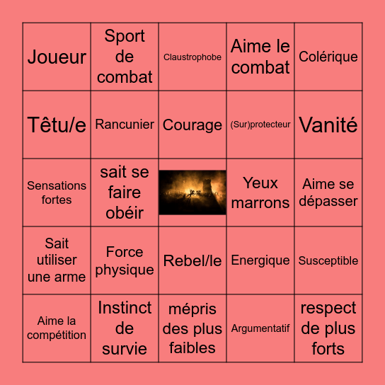 Cabine 5 : Arès Bingo Card