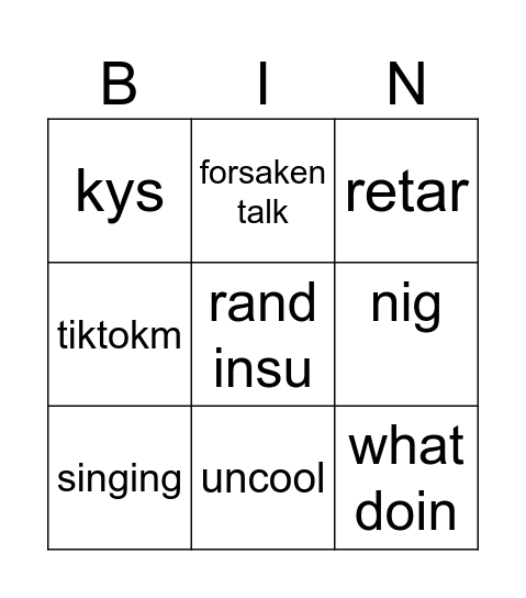 bingocard330 Bingo Card