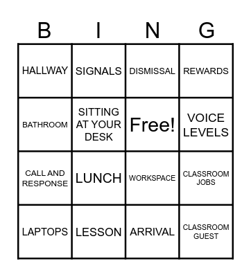 EXPECTATIONS BINGO Card