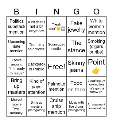 Ansley bingo Card