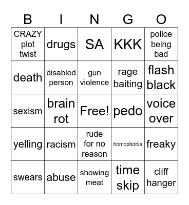Tmr's Teaching Bingo Card
