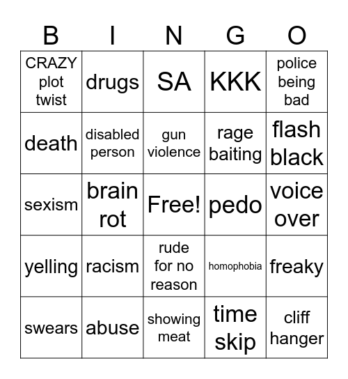 Tmr's Teaching Bingo Card