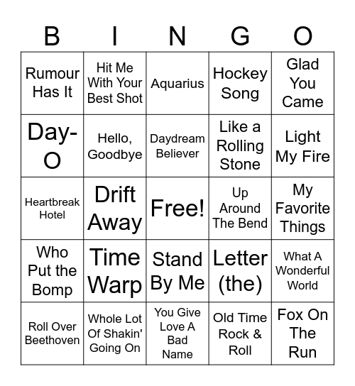 Fall Fiesta 2 Bingo Card