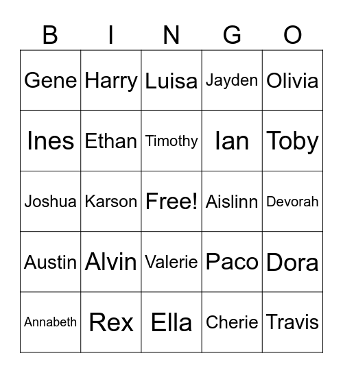 P5L Let's Go!! Bingo Card