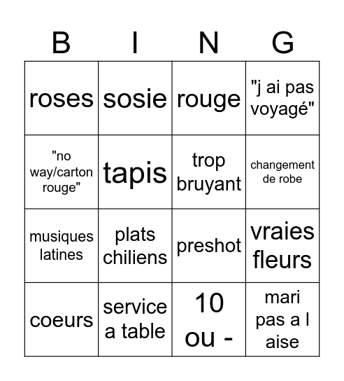 PAMPAM Bingo Card