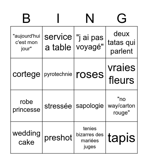 PEGGY Bingo Card