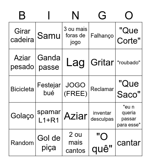 FC Bingo Card