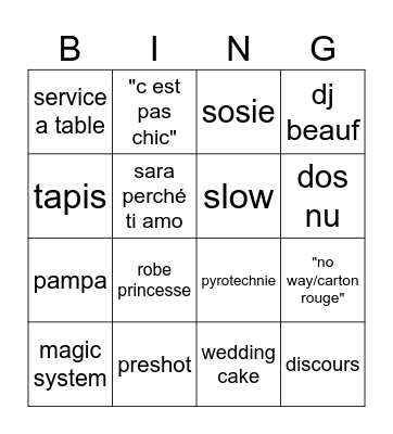 SABRI Bingo Card