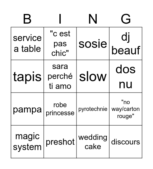 SABRI Bingo Card