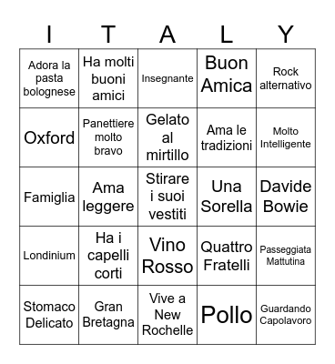 Happy Birthday Donna Bingo Card