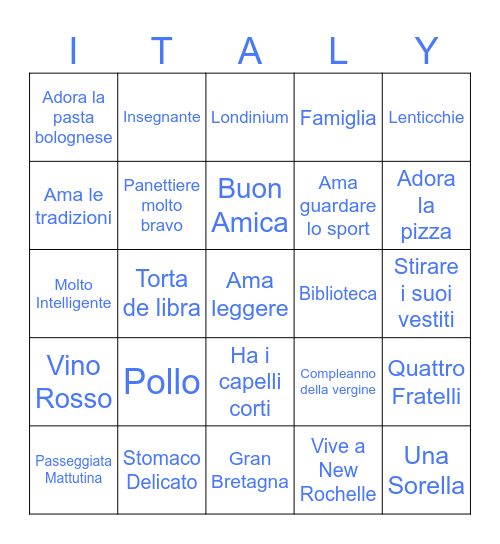 Happy Birthday Donna Bingo Card