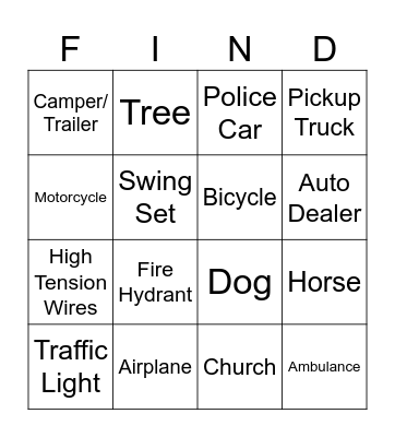 Auto Bingo Card