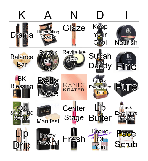 KANDI KOATED GAME NIGHT Bingo Card