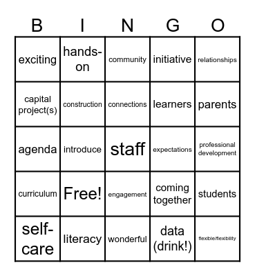 Opening Day BINGO Card
