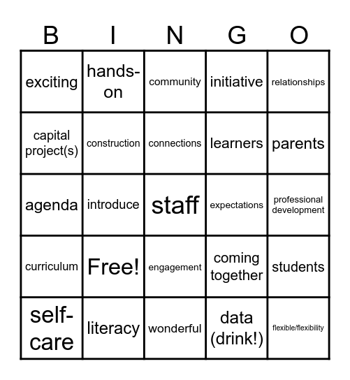 Opening Day BINGO Card