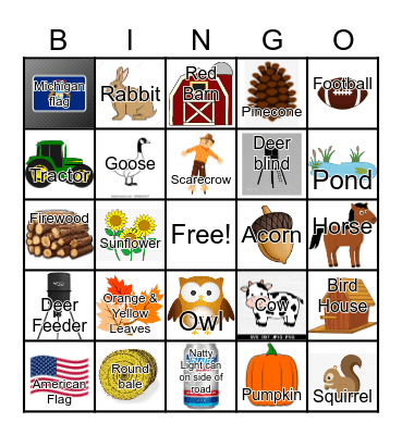 Hayride Bingo! Bingo Card