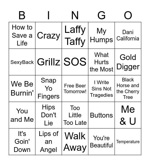 z2006 Bingo Card