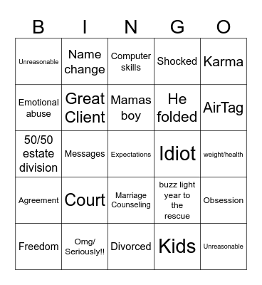 Monica’s D Day Bingo Card