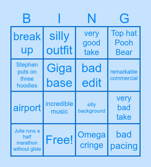 B90 S6 E8 Bingo Card
