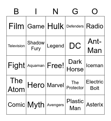 CHASE EAW Bingo Card