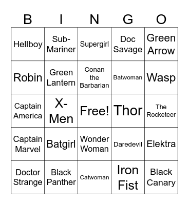 CHASE EAW Bingo Card