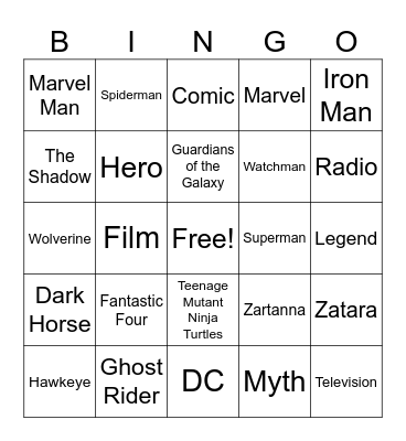 CHASE EAW Bingo Card