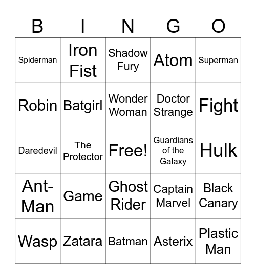 CHASE EAW Bingo Card