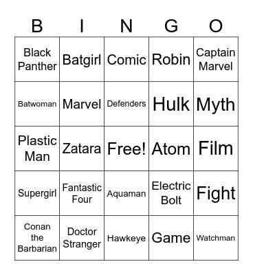 CHASE EAW Bingo Card