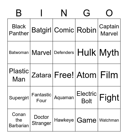 CHASE EAW Bingo Card