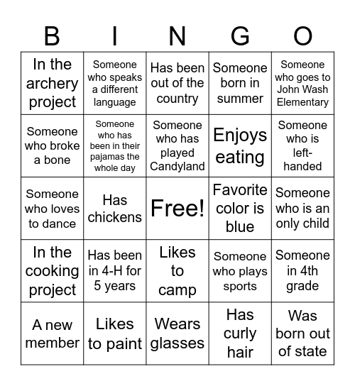 Lone Star - Fowler BINGO! Bingo Card