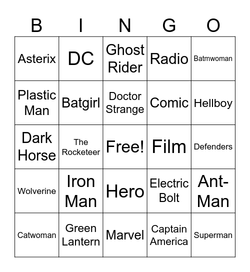 CHASE EAW Bingo Card