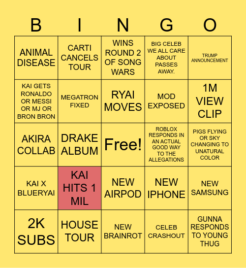 SEPTEMBER BINGO Card