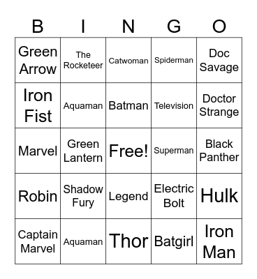CHASE EAW Bingo Card