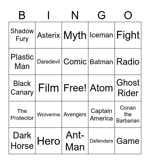 CHASE EAW Bingo Card