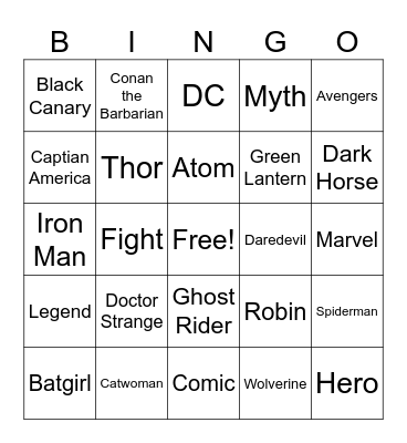 CHASE EAW Bingo Card