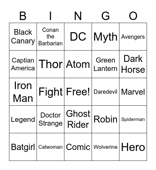 CHASE EAW Bingo Card