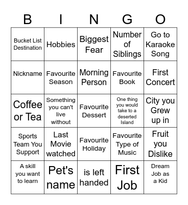 Linke & Linke Surveys Bingo Card