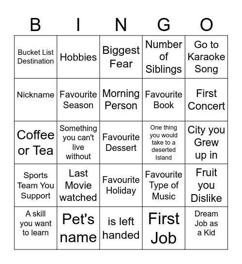 Linke & Linke Surveys Bingo Card