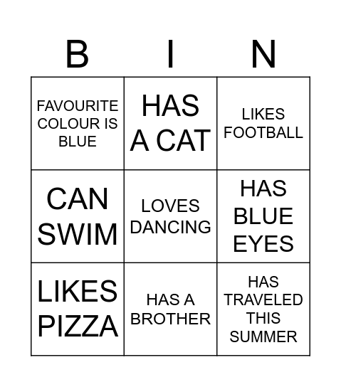 D2 BINGO! Bingo Card