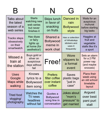 Oh Wait, It’s Bingo! Bingo Card
