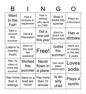 Engineering Bingo Card