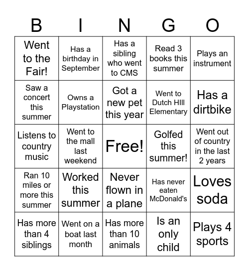 Engineering Bingo Card