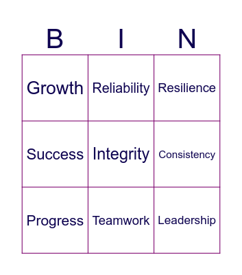 BUZZWORD BINGO! Bingo Card