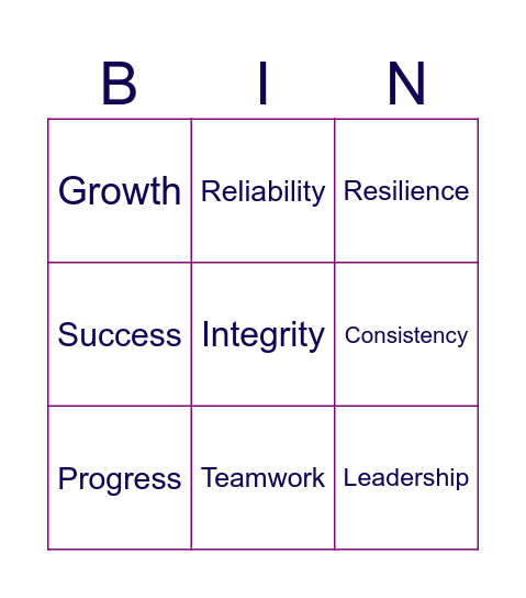 BUZZWORD BINGO! Bingo Card