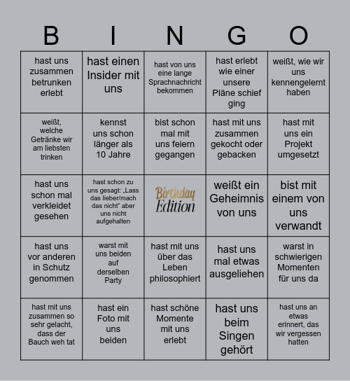 Du... Bingo Card